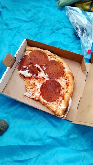 Pepperoni Pizza at Veggino's Pizza in Mexico City