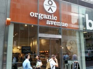 outside at Organic Avenue - Bryant Park in New York City