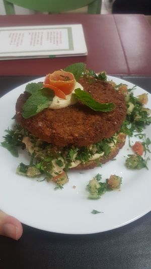 Big falafel at Seu Chalita in Sao Paulo