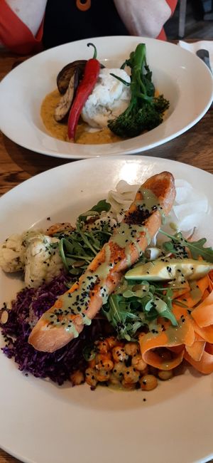 Starter. A mezze of vegan treats at The Golden Heart Inn in Gloucester
