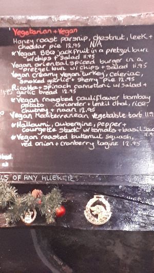 Vegan & Veggie Menu at The Golden Heart Inn in Gloucester
