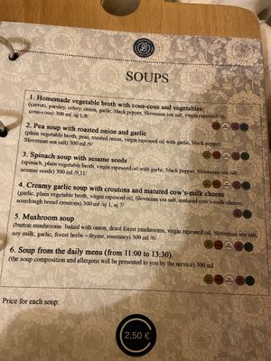 תפריט at Lahodnosti in Poprad