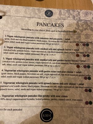 תפריט at Lahodnosti in Poprad