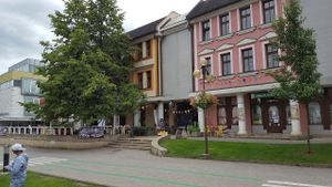 Exterior - in the centre of town on a nice pedestrian street. at Lahodnosti in Poprad