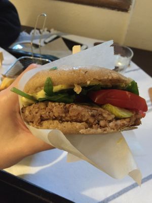 Nut burger at Lahodnosti in Poprad