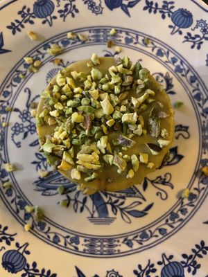 Pistachio desert  at Sementis in Pietrasanta