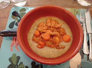 Spezzatino con polenta at Sementis in Pietrasanta