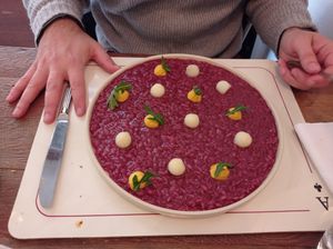 Risotto al Chianti at Sementis in Pietrasanta