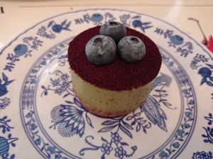 Torta crudista al pistacchio at Sementis in Pietrasanta