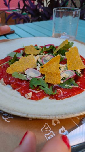 Carpaccio di anguria 🍉 at Sementis in Pietrasanta