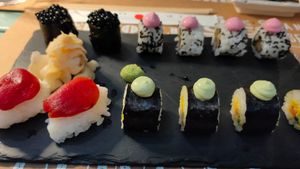 Vegan sushi 🍣 at Sementis in Pietrasanta