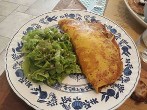 crepe di ceci con verdure al curry at Sementis in Pietrasanta
