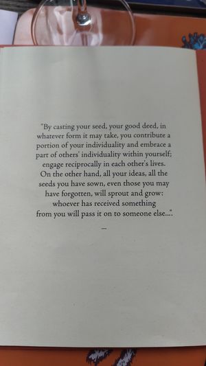 Last page of the menu at Sementis in Pietrasanta