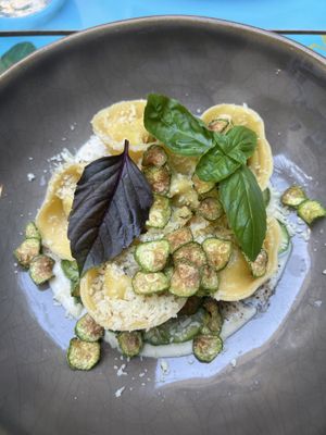 Cappellacci alla Nerano  at Sementis in Pietrasanta