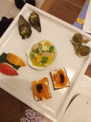 Appetizer at Sementis in Pietrasanta