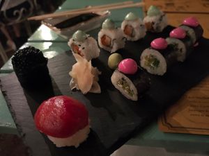Vegan sushi at Sementis in Pietrasanta