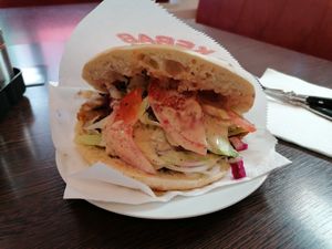 Vegan Döner at Rosin's Imbiss in Lindau