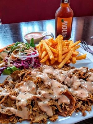 Veganer Döner Teller ❤❤❤ at Rosin's Imbiss in Lindau