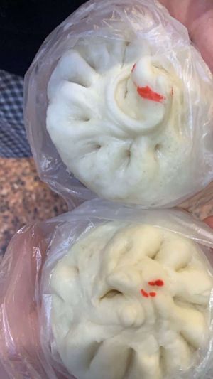 Pork flavoured bun at Blissful Station in Box Hill