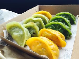 Panfried dumplings at Blissful Station in Box Hill