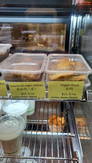 There is vegan readymade food that is not easy to find at Blissful Station in Box Hill