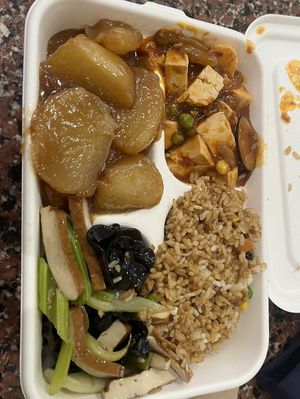 Simple but yummy small lunch box  at Blissful Station in Box Hill