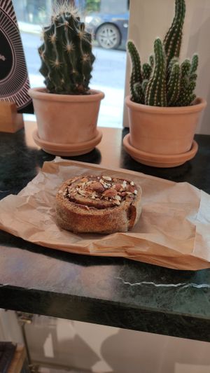 Cinnamon roll at Pepstop - Riddargatan in Stockholm