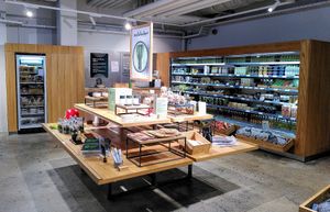 Fridge with food at Pepstop - Riddargatan in Stockholm