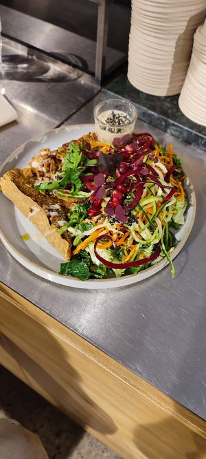 Pie and salad extraordinaire! at Pepstop - Riddargatan in Stockholm