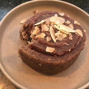 Refined sugar free, gluten free, yeast free Swedish must eat - kanel bun 😍 at Pepstop - Riddargatan in Stockholm