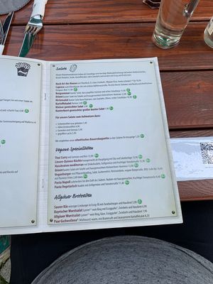 Karte  at Gasthaus Hasen in Waltenhofen