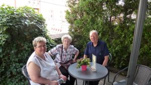 Terrasse at Werners Eiscafe in Wismar