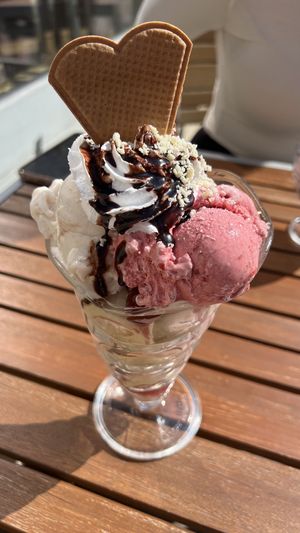   at Werners Eiscafe in Wismar