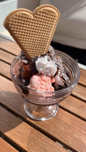   at Werners Eiscafe in Wismar