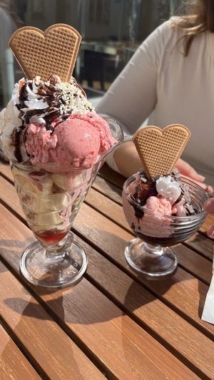   at Werners Eiscafe in Wismar