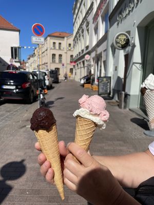   at Werners Eiscafe in Wismar