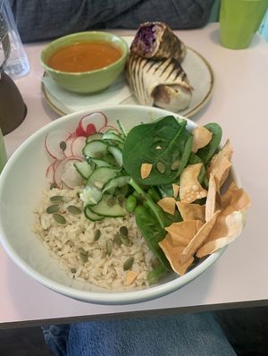 rainbow bowl  at Hula Juice Cafe in Edinburgh