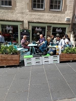 sunshine at Hula Juice Cafe in Edinburgh
