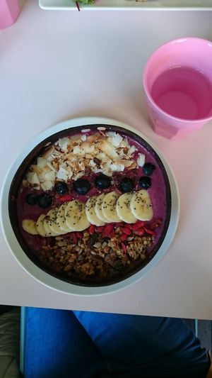 Acai bowl at Hula Juice Cafe in Edinburgh