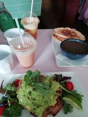 Early lunch at Hula Juice Cafe.  at Hula Juice Cafe in Edinburgh