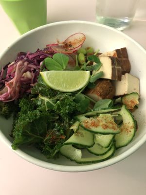 Vegan Poke Ball at Hula Juice Cafe in Edinburgh