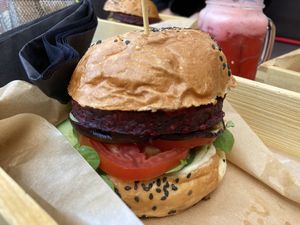 Beetroot Patty at Krowa Na Wypasie in Pobierowo