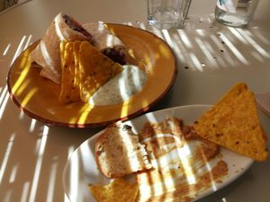 Vegeterian nachos at Cactus in Palamos