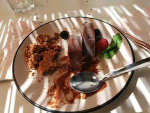 Yummy dessert at Cactus in Palamos