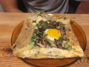 Crep bretón - vegetarian  at Cactus in Palamos