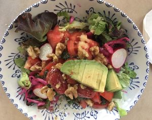 Rice salad with pesto at Cactus in Palamos