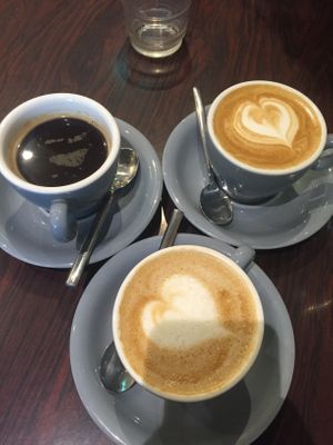 Oat milk cappuccinos at Urban Grind in Galway