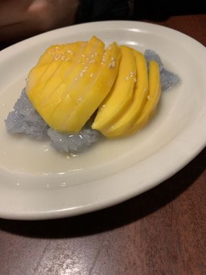 Mango sticky rice at Best Thai Cuisine in Florence