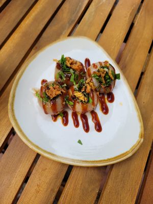 Balls made from tapioka at Cozymazu in Berlin