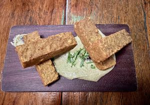 Chickpeas appetizer. Delicious  at Teva in Rio De Janeiro